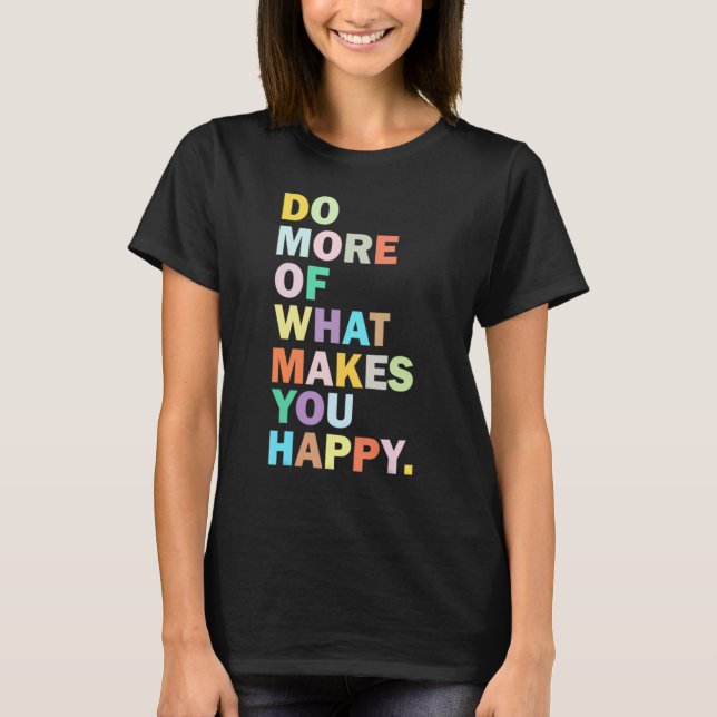 Camiseta Women's Fun Happy Letter Printed (Anverso)