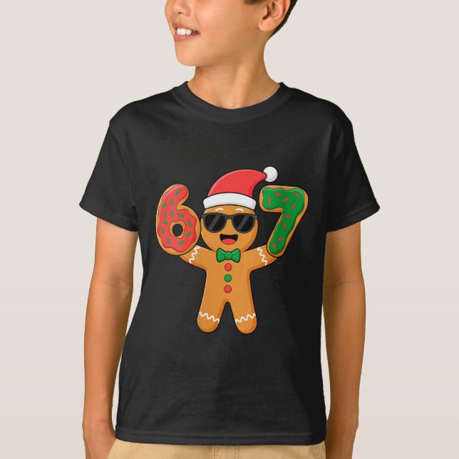 Camiseta Womens Funny Gingerbread Six Seven 67 Ice Cream Dr (Anverso)