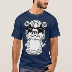 Camiseta Womens Funny Guinea Pig With Sunnlgasses 
