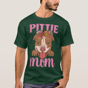 Camiseta Womens Funny Pittie Mom Pitbull Dog Lover Owner Pi
