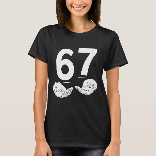 Camiseta Womens Funny Six Seven 6 7 Meme Gen Alpha Slang 6  (Anverso)