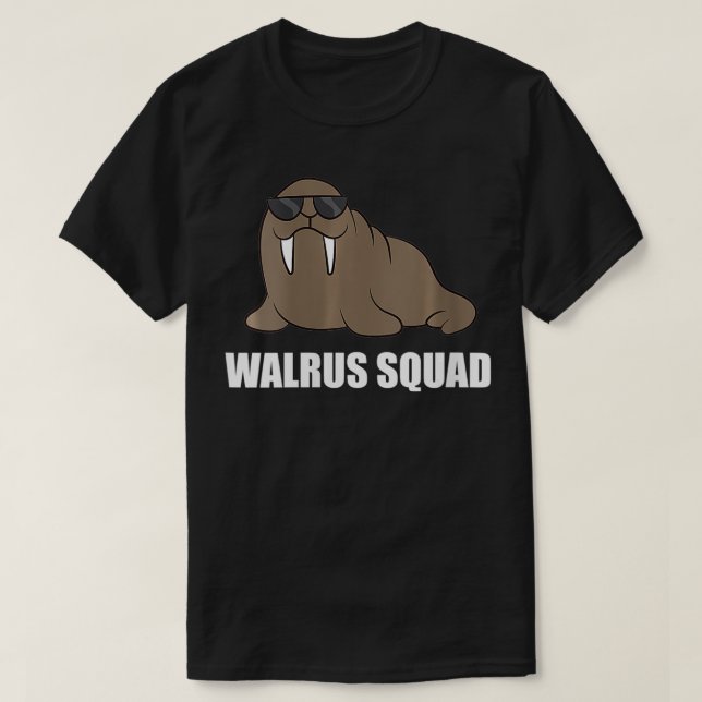 Camiseta Womens Funny Walrus Team Walrus Walrus Squad VNeck (Diseño del anverso)
