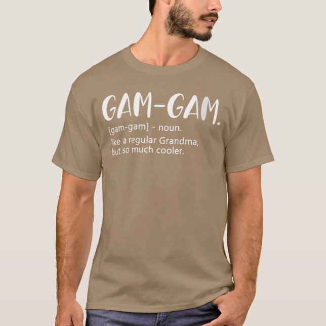 Camiseta Womens GamGam like regular Grandma but Cooler Moth (Anverso)