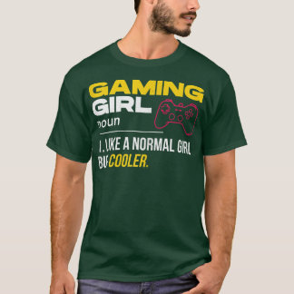Camiseta Womens Gaming Girl Noun Definition Video Game Play