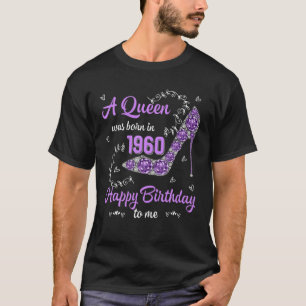 Camiseta Womens Girls Was Born In 1960 Happy Bday To Me 61