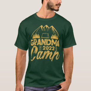 Camiseta Womens Grandma 2022 Camp Pregnancy Announcement Gr