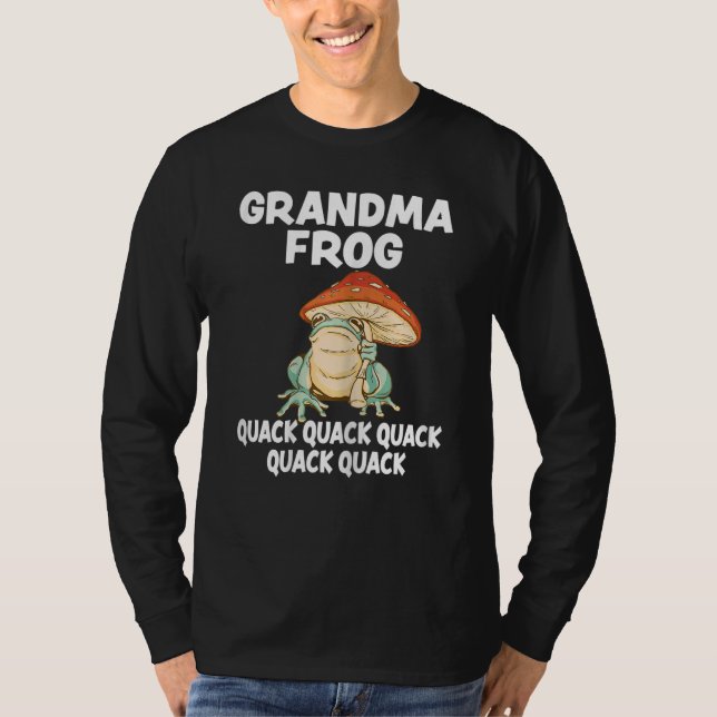 Camiseta Womens Grandma Frog Animal Pun Love Amphibian Toad (Anverso)