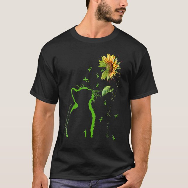 Camiseta Womens Green Cat Paws For The Cure Kidney Disease (Anverso)