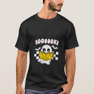 Camiseta Womens Groovy Ghost Boooooooooks Escuela de Teatro