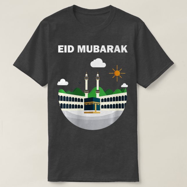 Camiseta Womens Happy Eid Mubarak 2023 AlFitr AlAdha Hajj M (Diseño del anverso)