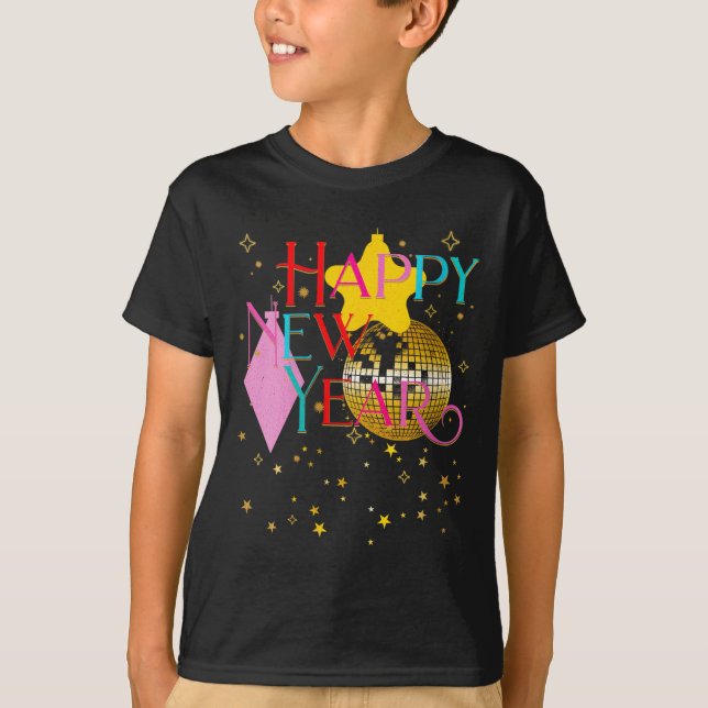 Camiseta Womens Happy New Years Eve Party Supplies 2026 Mat (Anverso)