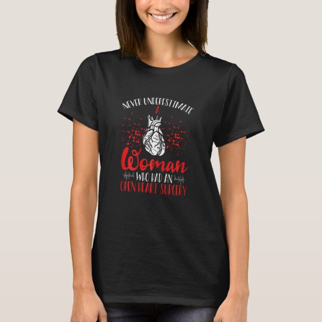 Camiseta Womens Heart Bypass Heart Transplant Survivor Open (Anverso)