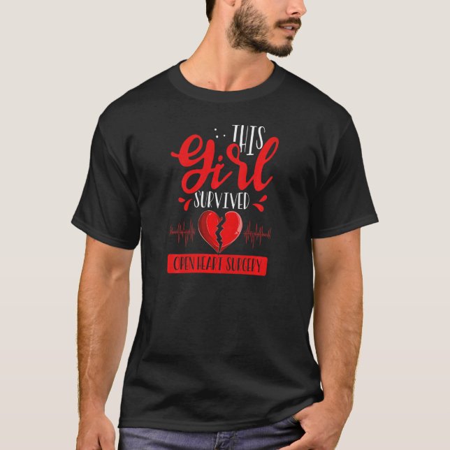 Camiseta Womens Heart Transplant Survivor Heart Bypass Open (Anverso)