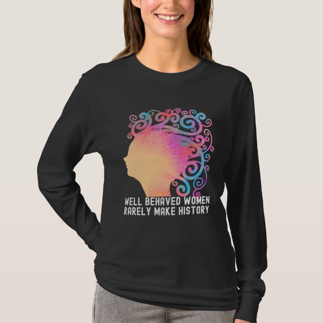Camiseta Women's History Month  Party Quotes Family (Anverso)