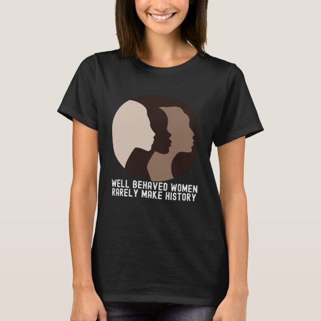 Camiseta Women's History Month  Quotes Family Cute (Anverso)