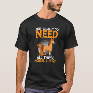 Camiseta Womens Horse Riding Owner Outfit Equestrian Dog