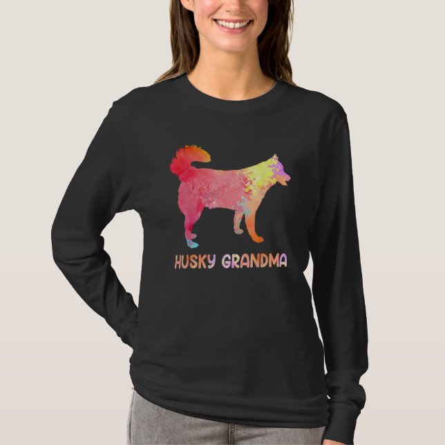 Camiseta Womens Husky Dog Costume Mother s Day Siberian Hus (Anverso)