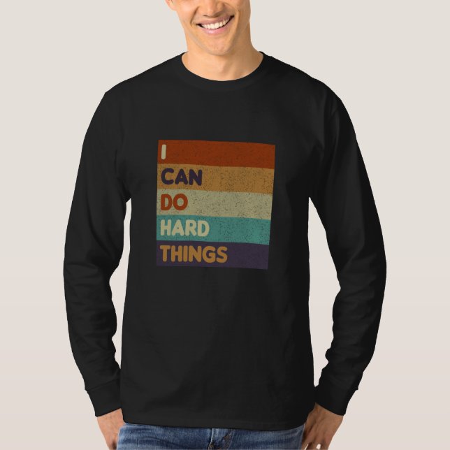 Camiseta Womens I Can Do Hard Things Vest Workout Summer Ca (Anverso)