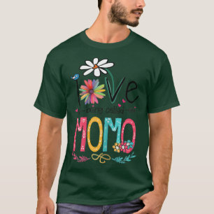Camiseta Womens I Love Being Called Momo Sunflower Gifts 