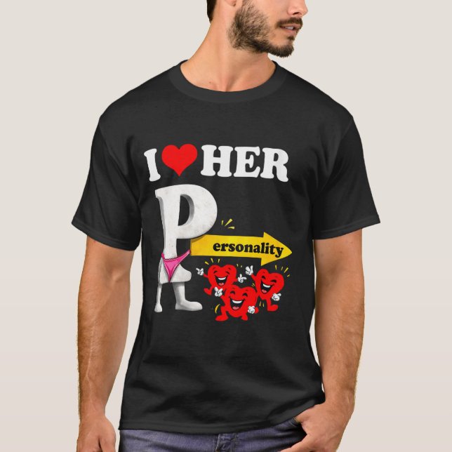 Camiseta Women's I Love Her Ity Funny Valentine's Day Coupl (Anverso)