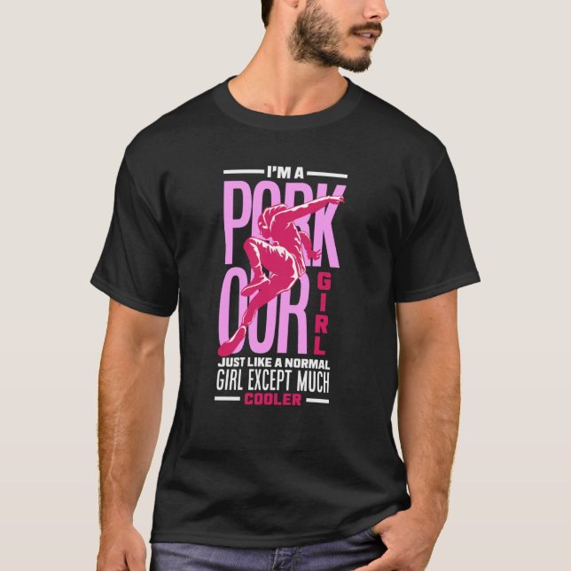 Camiseta Womens I'm A Parkour Girl Parkour Girl (Anverso)