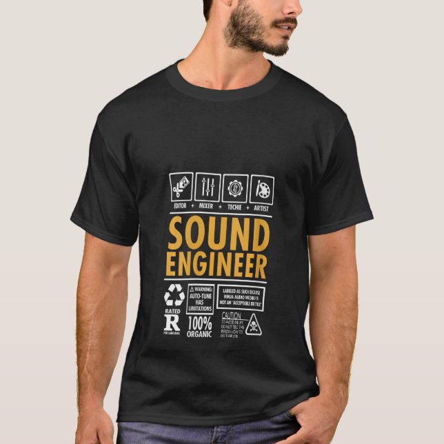 Camiseta Womens I'm A Sound Engineer Funny Sound Audio Guy  (Anverso)