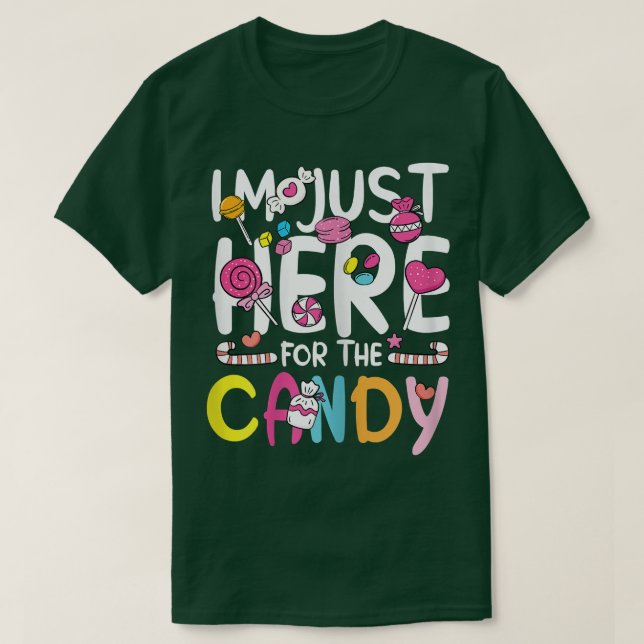 Camiseta Womens Im just here for the Candyadorable sweets 2 (Diseño del anverso)