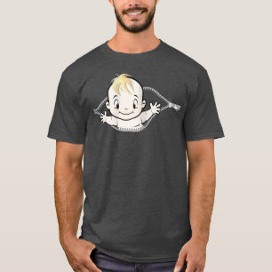 Camiseta Womens It's A Boy Baby Peeking From My Belly Funny