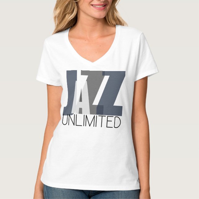 Camiseta Women's Jazz Unlimited Basic V-Neck (Anverso)
