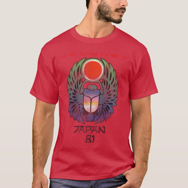 Camiseta Womens Journey Infinity Wings Vivid Scarab Music V (Anverso)