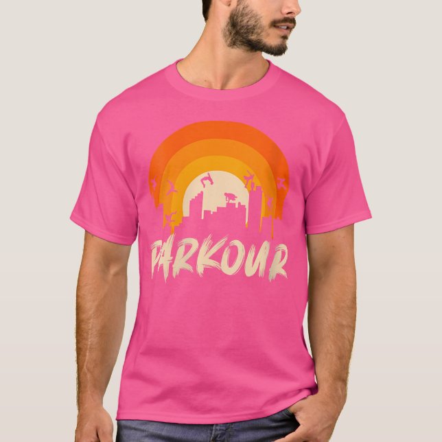 Camiseta Womens Jumping On Building Parkour (Anverso)