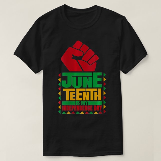 Camiseta Womens Juneteenth is my Independence day novelty J (Diseño del anverso)