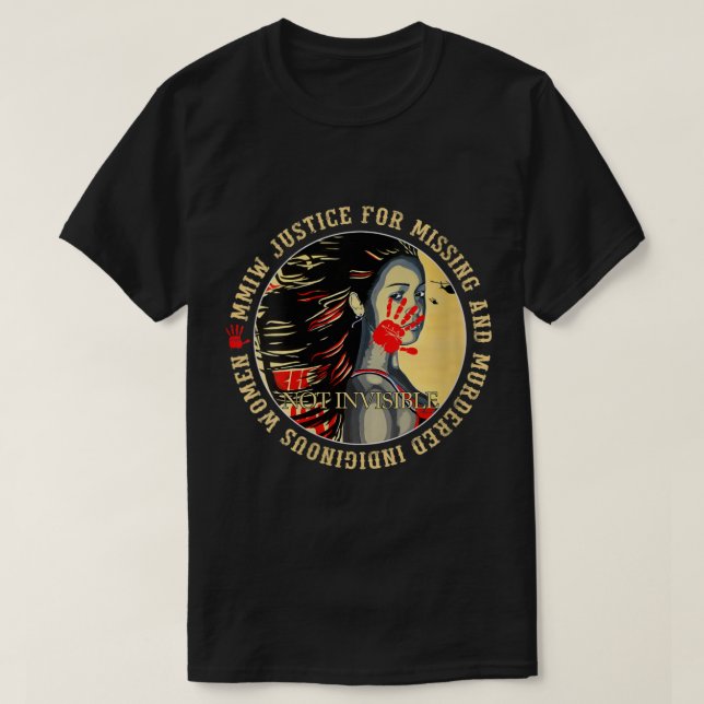 Camiseta Womens Justice For MMIW Missing Murdered Indigenou (Diseño del anverso)