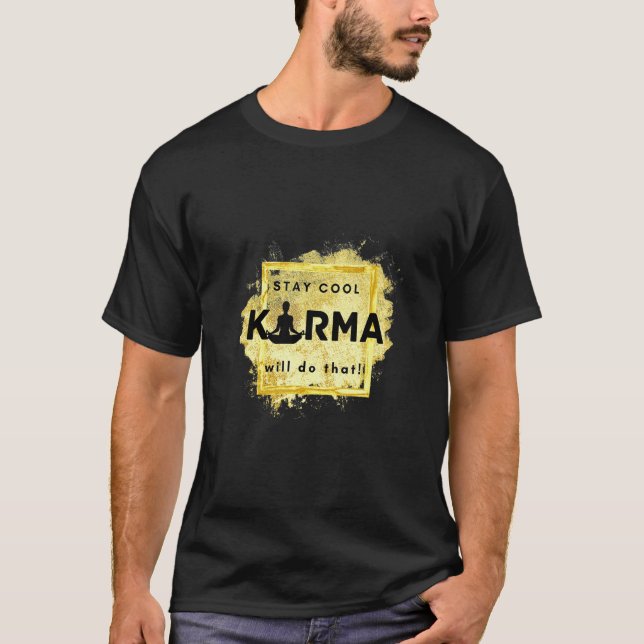 Camiseta Women's Karma in Gold  Saying (Anverso)
