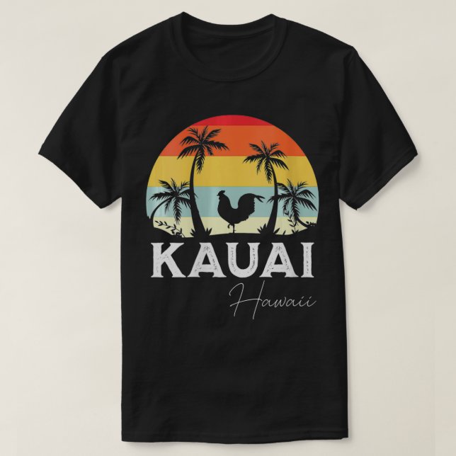 Camiseta Womens Kauai Hawaii Chicken Lover Souvenir VNeck (Diseño del anverso)