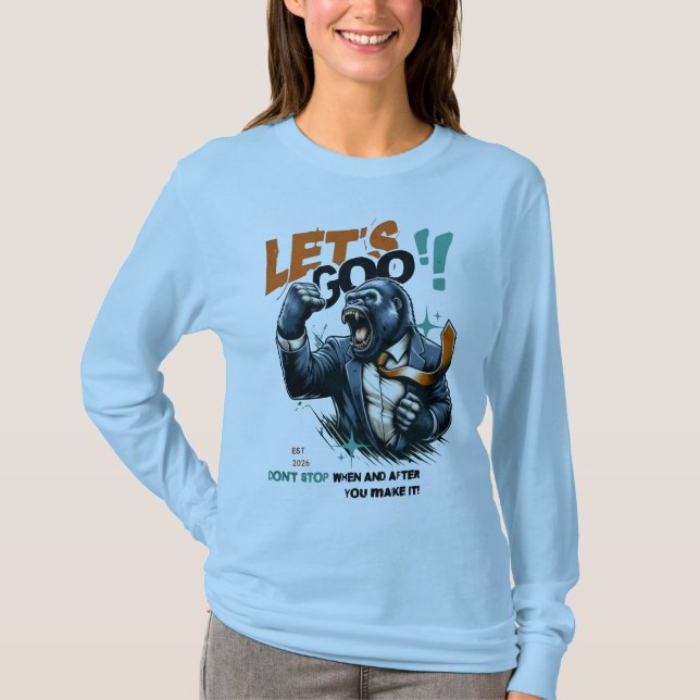 CAMISETA WOMEN'S LET'S GOO LESSONS LEARN LONG SLEEVE  (Anverso)