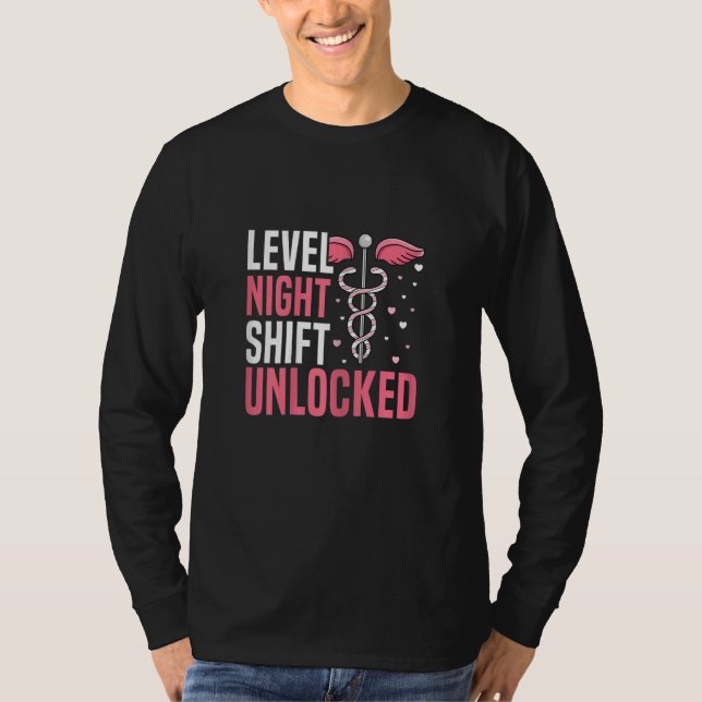 Camiseta Womens Level Night Shift unlocked for a Night Shif (Anverso)