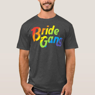 Camiseta Womens LGBT Wedding Gay Marriage Bride Gang