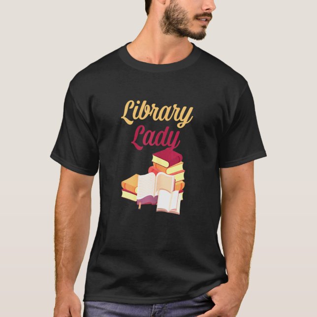 Camiseta Womens  Library Lady Librarian Books Idea (Anverso)
