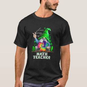 Camiseta Womens Lucky Math Teacher Gnomes St Patrick's Day