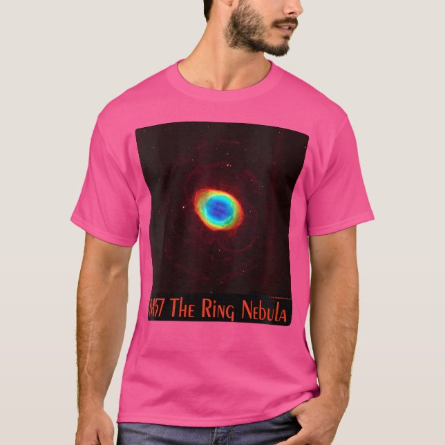 Camiseta Womens M57 The Ring Nebula Messier Object 57 Space (Anverso)