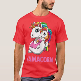 Camiseta Womens Mamacorn - Mother Daughter Unicorns T-Shirt