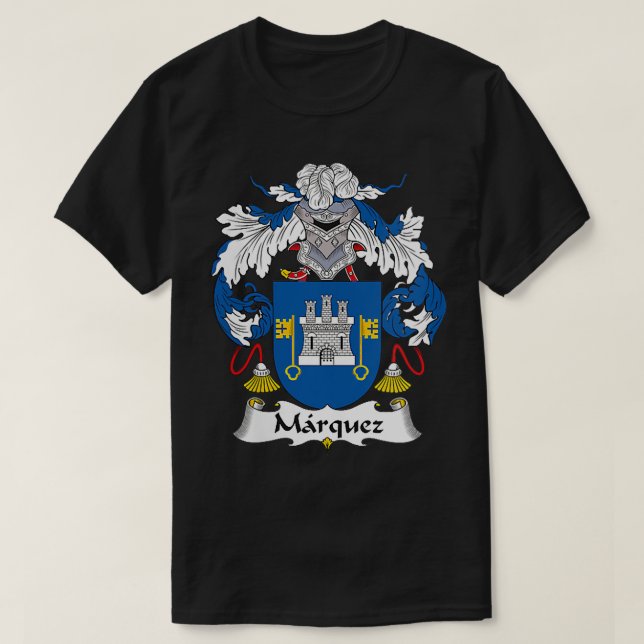 Camiseta Womens Marquez Coat of Arms  Family Crest VNeck  (Diseño del anverso)