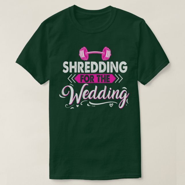 Camiseta Womens Matching Couples Workout Shredding for the  (Diseño del anverso)
