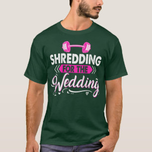 Camiseta Womens Matching Couples Workout Shredding for the 