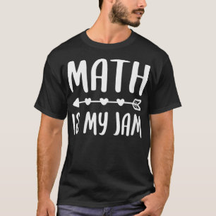 Camiseta Womens Math is My Jam Math Class Team Gift VNeck