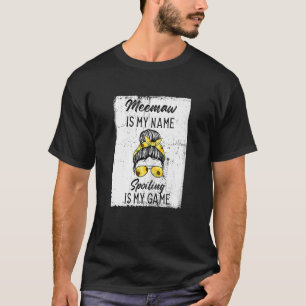 Camiseta Womens Meemaw Es Mi Nombre El Fracaso Es Mi Juego 