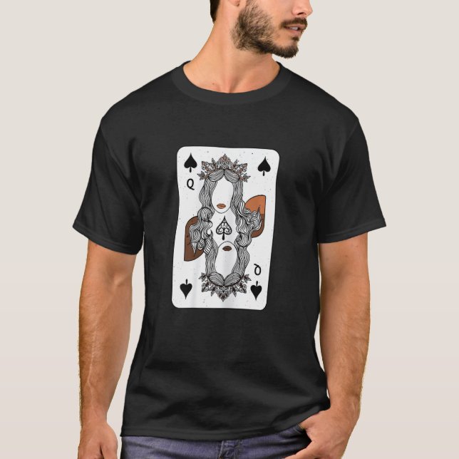 Camiseta Womens Melanin Queen Of Spades Black History Month (Anverso)