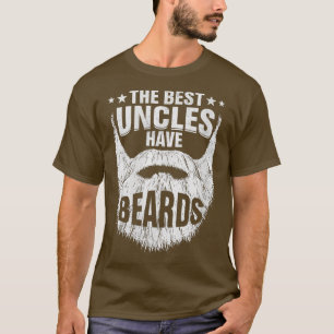 Camiseta Womens Mens he Best Uncles Have Beards Beard Famil