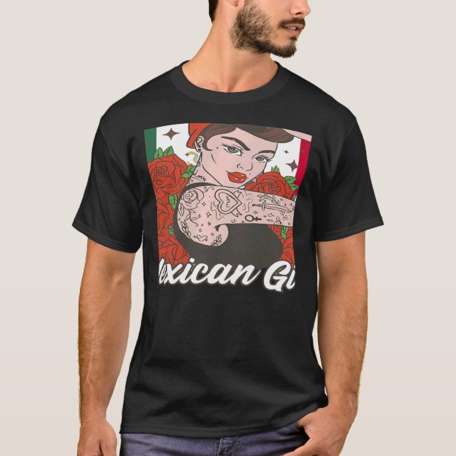 Camiseta Womens Mexican Girl Mexicana (Anverso)